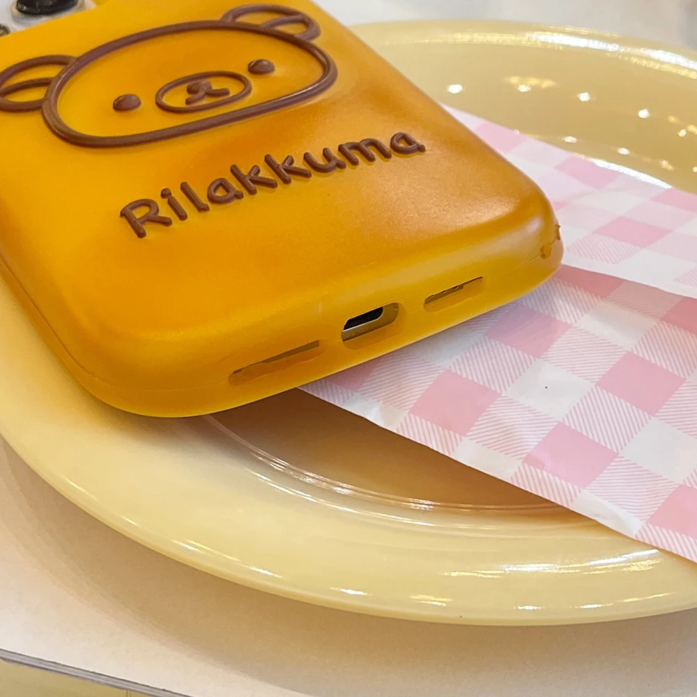 INS lindo 3D Pretzel pan oso funda de teléfono para IPhone 16 15 14 13 12 Pro Max 16pro 15pro 14pro dibujos animados dulce chica regalo cubierta suave - imagen 4