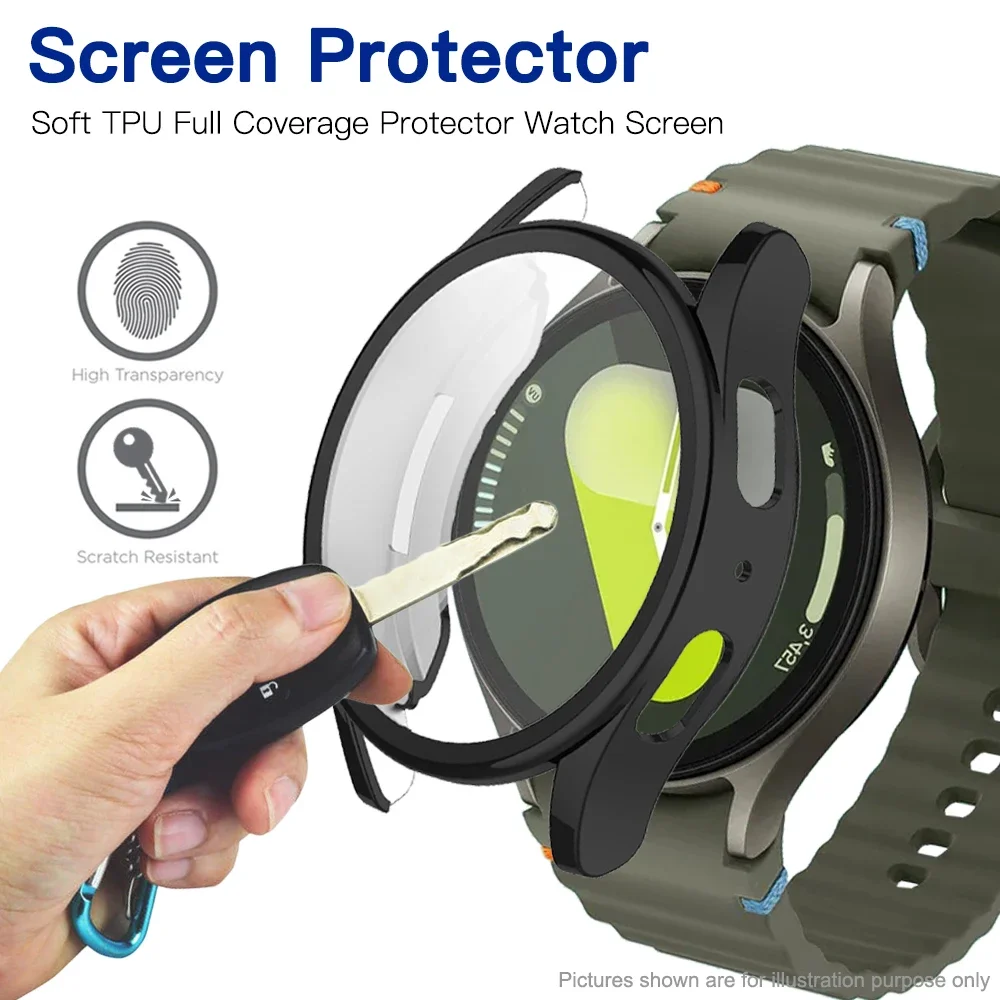 Funda 2 en 1 de TPU + correa para Samsung Galaxy Watch 7, 40mm, 44mm, banda magnética de silicona + funda para Samsung Galaxy Watch 6 5 4, 40mm y 44mm - imagen 3