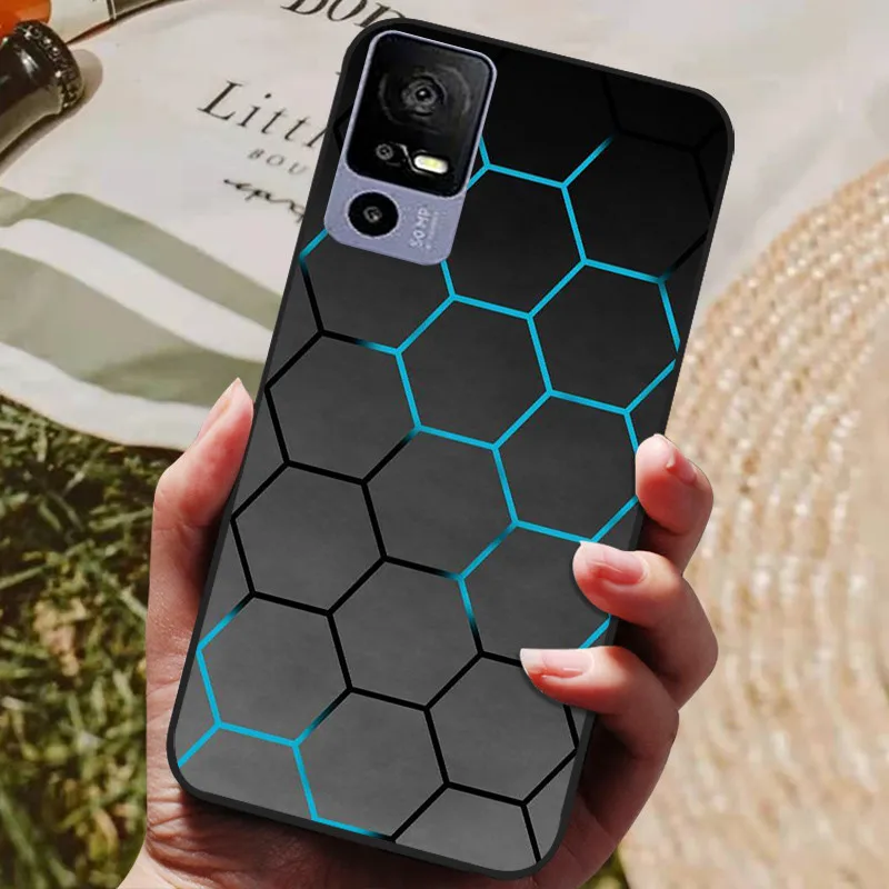 Para TCL 40R funda trasera de silicona funda de teléfono para TCL 40 R 5G fundas 6,6 "TCCL40R 5G T771K T771K1 T771H T771A coque de parachoques suave - imagen 4