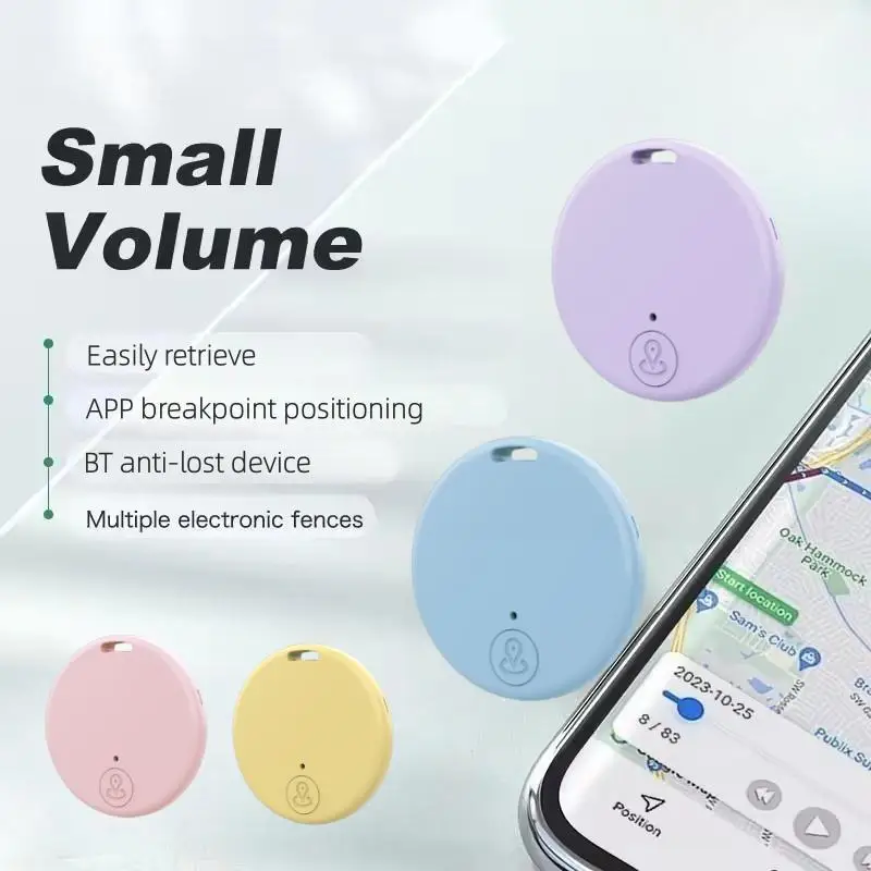 Rastreador de ubicación de dispositivo inteligente, rastreador mini GPS, utilizado para localizar carteras móviles, llaveros, perros de compañía, gatos y alarma antipérdida