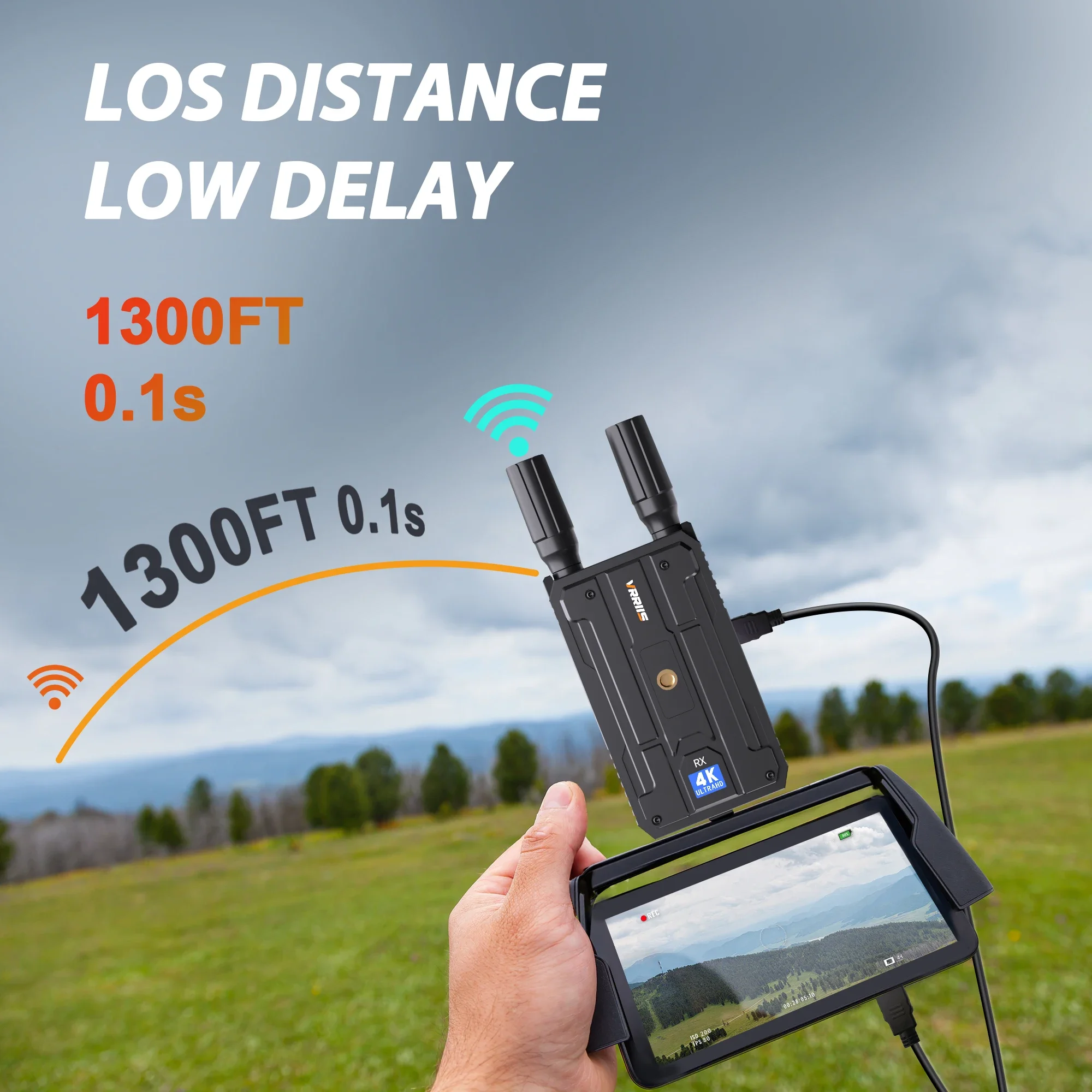 Extensor de transmisor y receptor HDMI inalámbrico Wifi 5G 4K pantalla Dual transmisión de vídeo Audio para cámara portátil PC a Monitor de TV - imagen 4