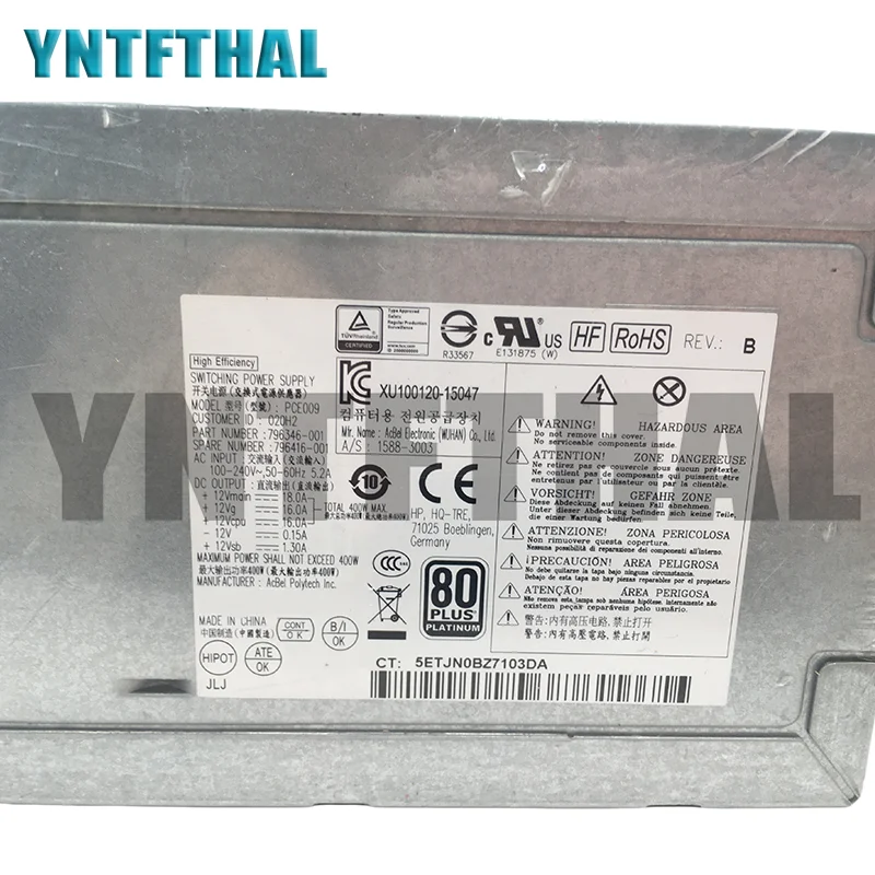 PS-5401-1HA 796346 -001 796416 -001 PCE009 Máx400W Z240 - imagen 3