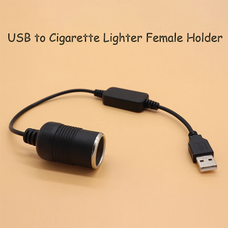 Cltgxdd, accesorios de Interior de coche, adaptador de conector de clavija, adaptador convertidor USB de 5V a 12V, controlador con Cable, enchufe de Cable de cargador - imagen 3