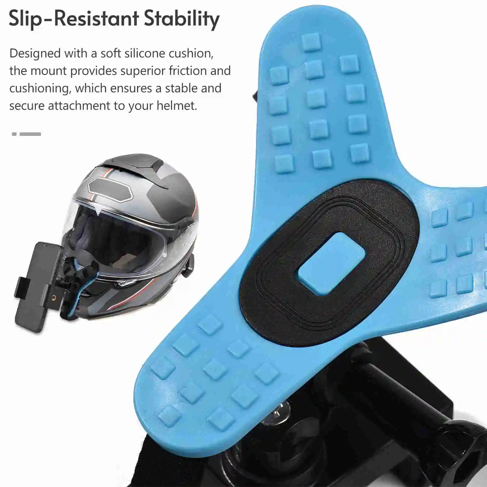 Soporte para barbilla para casco de motocicleta, soporte para cámara de acción segura para soporte y grabación de barbilla para casco - imagen 4