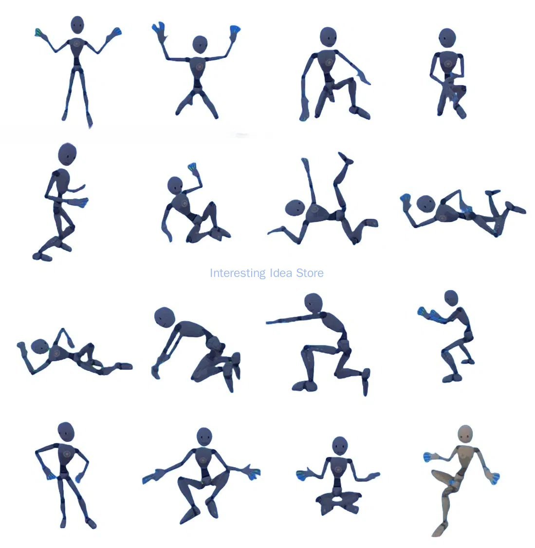 25 Nudos con Guantes y Seguimiento de Cuerpo Completo de Dedos Compatible con Blender/Unity/Unreal