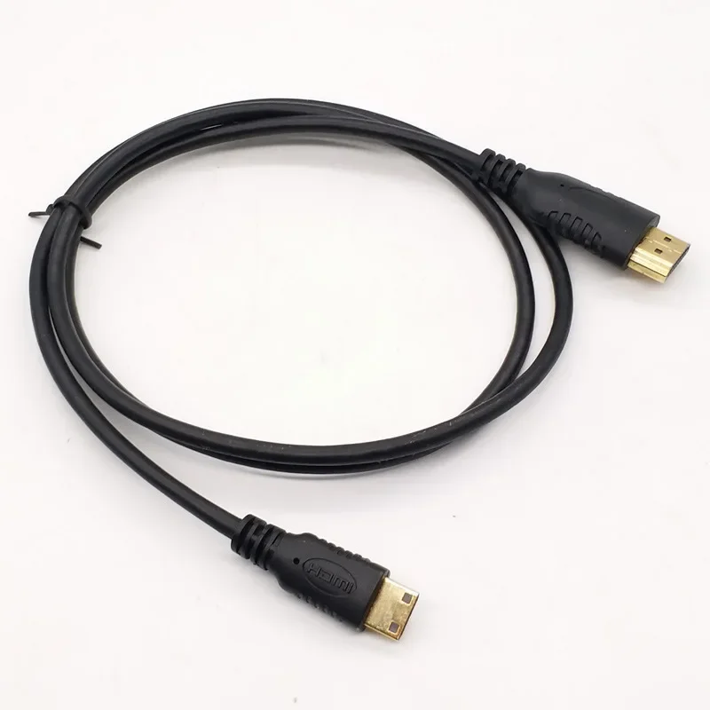 Mini HDMI compatible con HDMI Cable de Audio y vídeo 0,5 m 1m 1,5 m 3m para cámara videocámara DSLR tableta tarjeta de vídeo - imagen 4