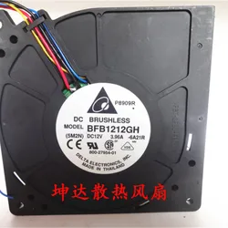 Delta Ventilador Refrigeración 120mm PC – Alta Eficiencia