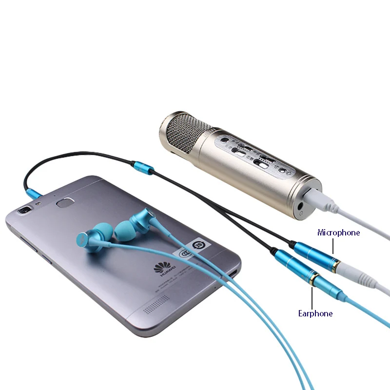 Convertidor de Audio, divisor de Cable, auricular y micrófono, adaptador de Cable extensible para ordenador portátil, iOS, Android, teléfono móvil, tableta - imagen 3