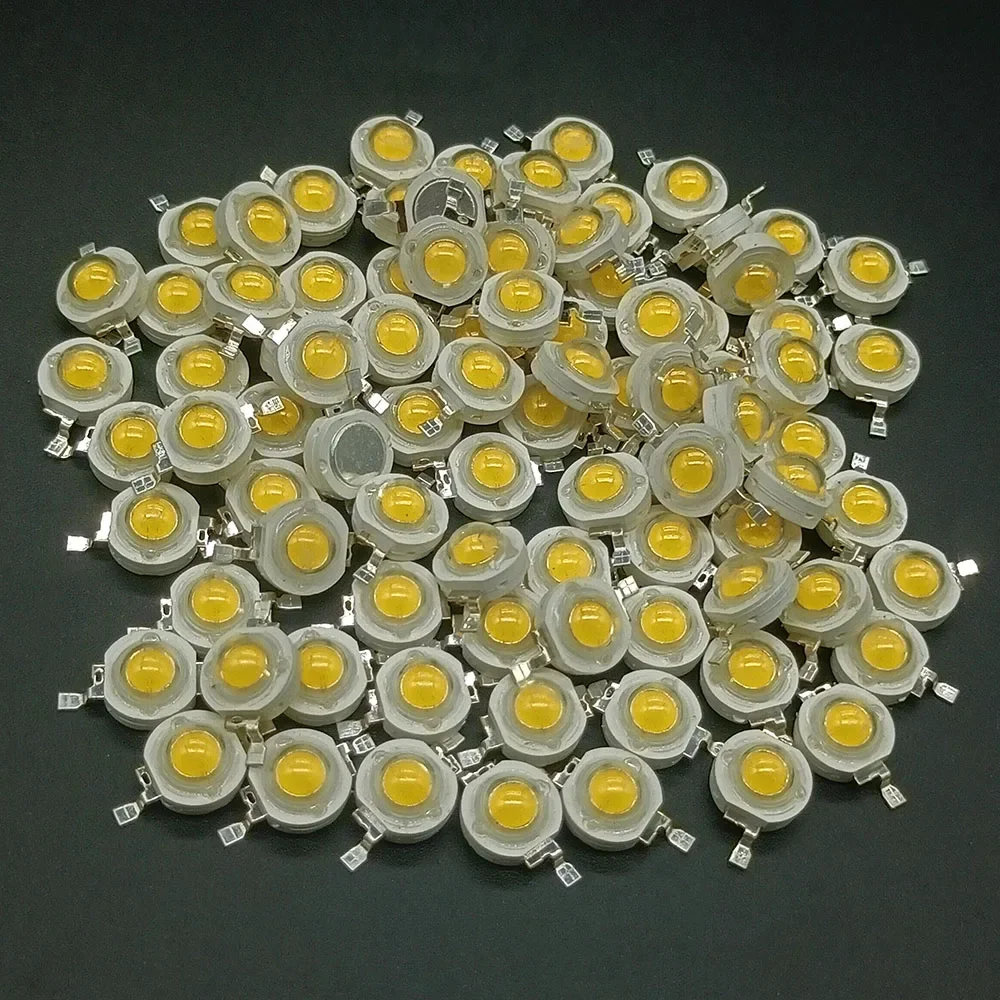 30 bombillas de 12V y 3W, diodos para lámpara LED de alta potencia, Watt completo, blanco cálido, punto rosa, 4000k, 10000k para foco Blubs, Chip de luz descendente - imagen 5