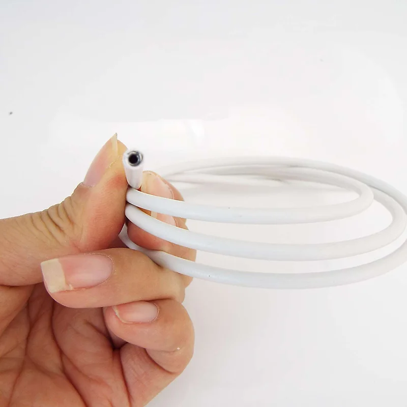 Cable de cortina de PVC para ventana, 0,5 m, 1M, 2m, Cable de red, línea colgante de pared para ventanas blancas con ganchos, ojos para coches, caravanas y barcos - imagen 2