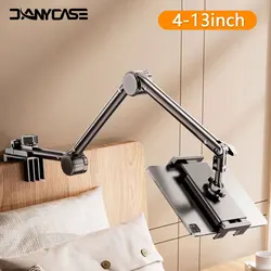 Soporte para tableta para cama iPad Stand 360 °   Soporte giratorio para tableta y cama con brazo de metal de 90 cm para soporte para tableta y teléfono de 4,7 ~ 12,9 pulgadas