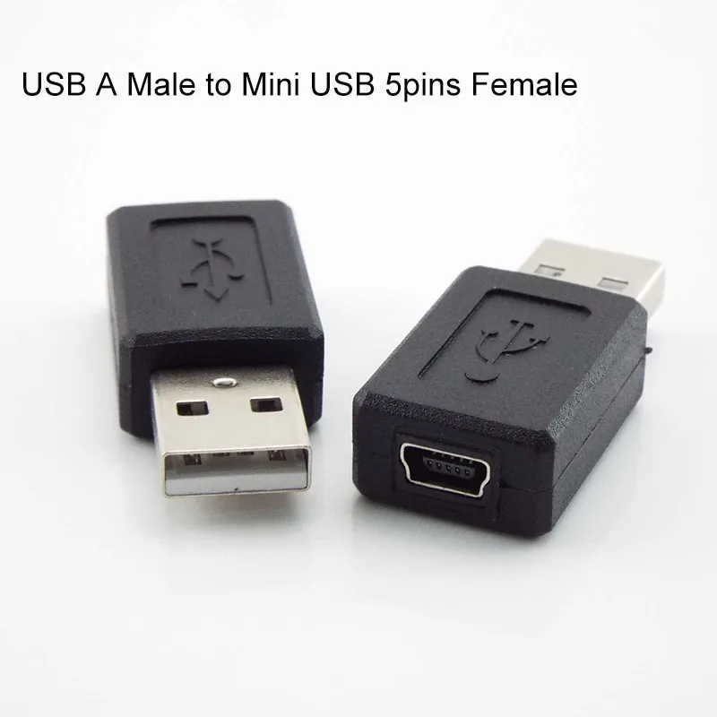Mini USB B 2,0 A hembra macho 5 pines A USB Mini 5 pines B A hembra Jack USB 2,0 Adaptador convertidor M/F Cable de enchufe de extensión a7 - imagen 4