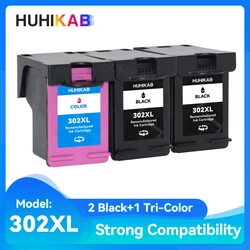 HUHIKAB HP 302 XL – Cartuchos de tinta compatibles DeskJet