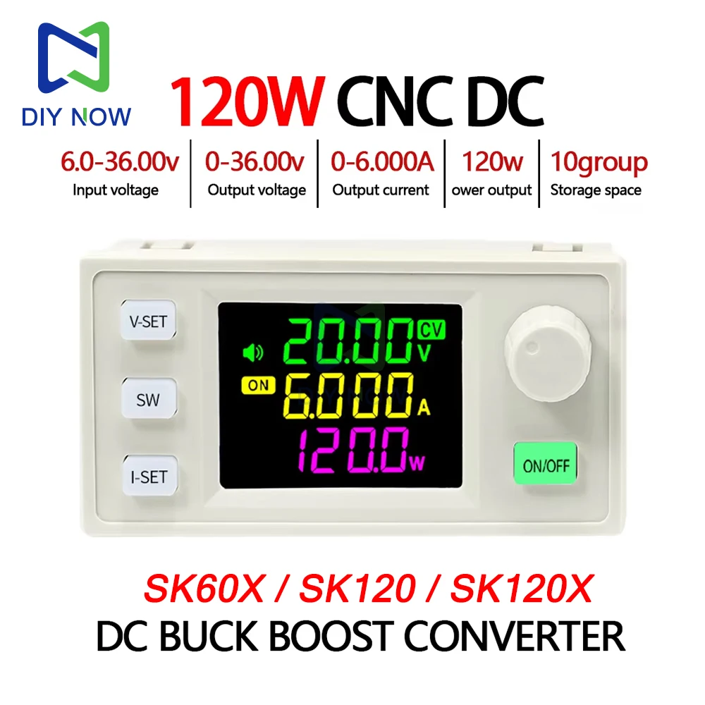 Módulo Buck-Boost ajustable CC Sk60X Sk120X Sk120 fuente de alimentación de laboratorio módulo de carga Solar de corriente de voltaje constante