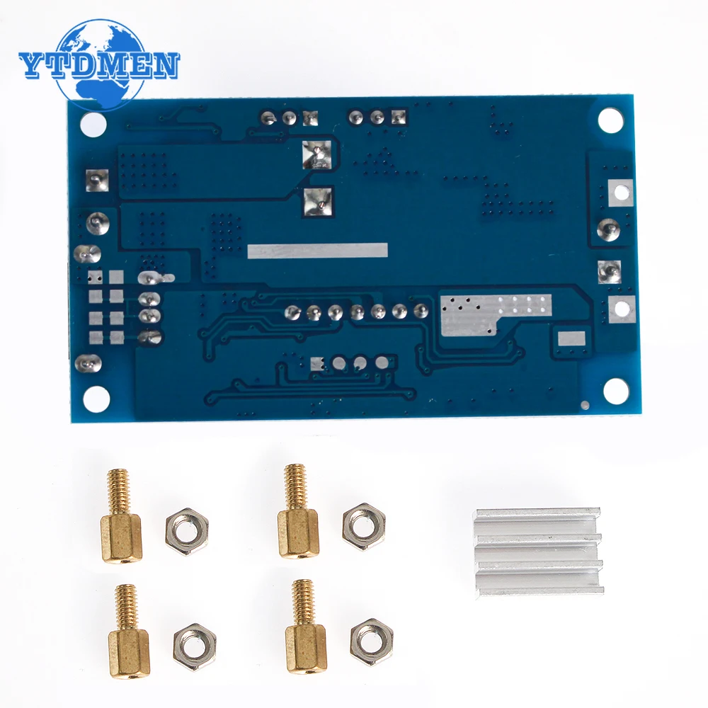 Convertidor de DC-DC 5A XL4015, módulo de cargador reductor ajustable, convertidor reductor, controlador LED con voltímetro rojo - imagen 3