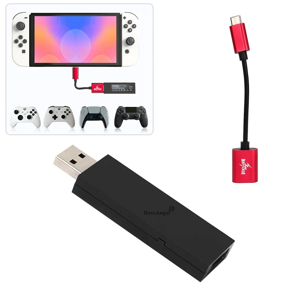 Adaptador inalámbrico Mayflash Magic S Pro 2 para PS4/PS3/Xbox Series X, convertidor adaptador de controlador para Nintendo Switch/NEOGEO MINI - imagen 3