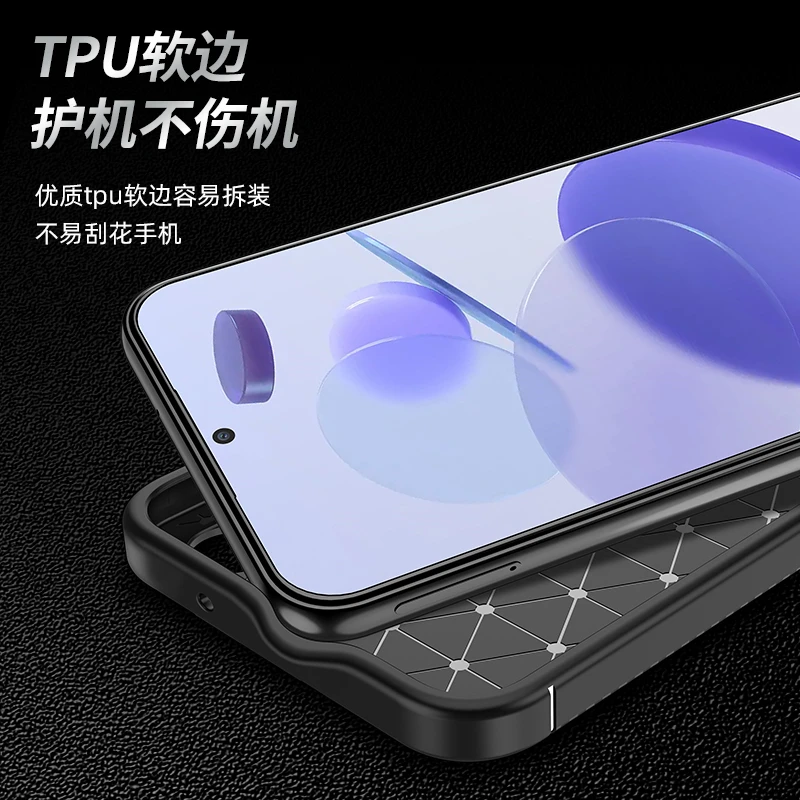 Funda para Xiaomi Redmi Note 12, 4G, a prueba de golpes, parachoques trasero, suave, TPU - imagen 2