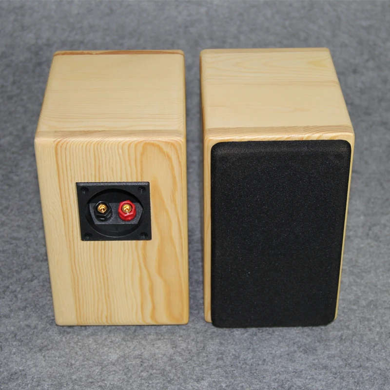 Carcasa de altavoz de 3 pulgadas, Audio doméstico de bambú de pino, altavoz de rango completo, caja vacía, carcasa de altavoz de madera maciza pasiva para casa, madera maciza, 1 Uds. - imagen 4