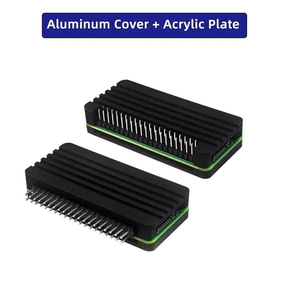 Raspberry Pi Zero 2 W caja de aluminio disipador de calor de refrigeración pasiva almohadilla térmica de silicona con destornillador para Pi Zero 2 W /ZeroW/V1.3 - imagen 4
