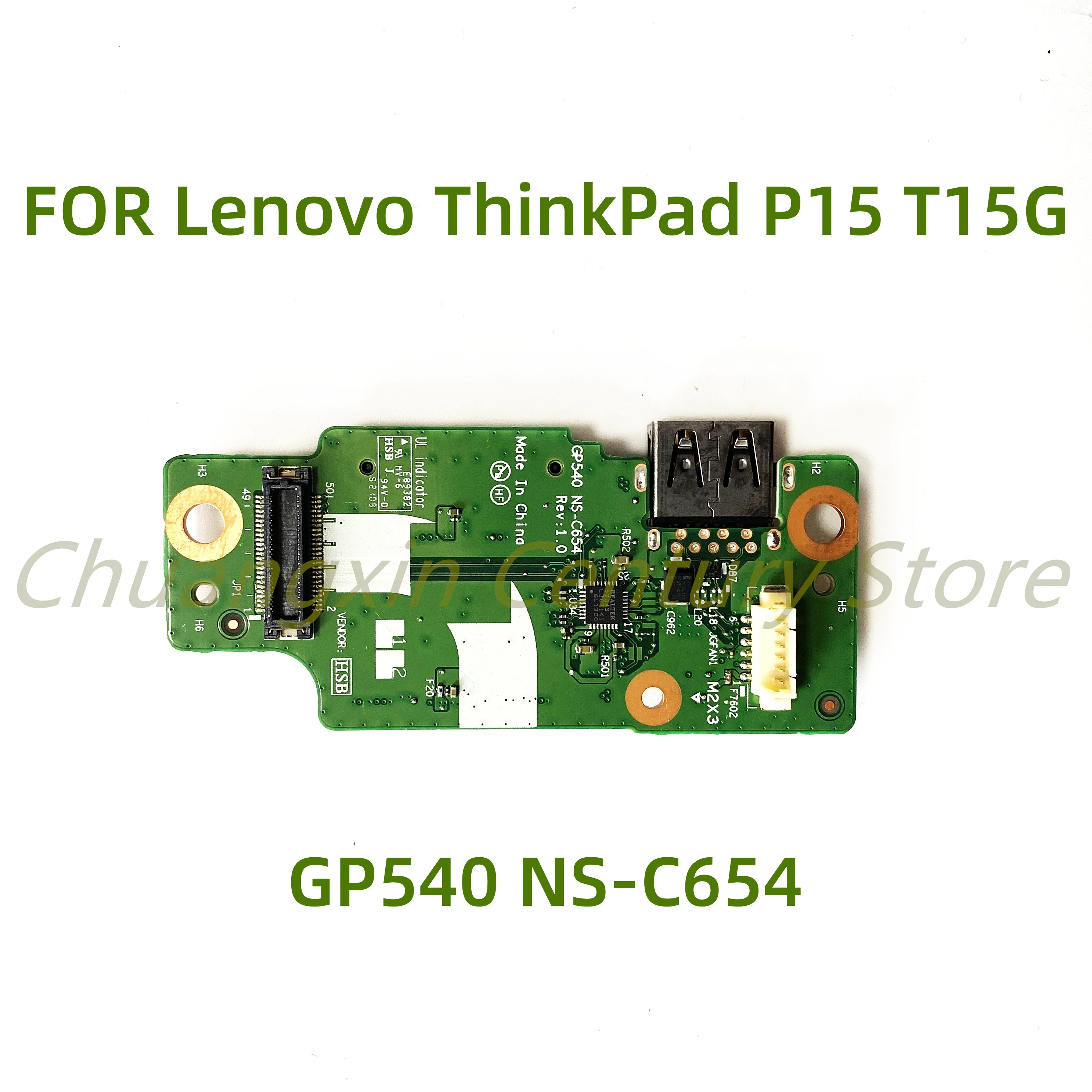 Adecuado para Lenovo ThinkPad P15 T15g G1 placa de interfaz USB integrada placa IO GP540 NS-C654 100% probado completamente en funcionamiento