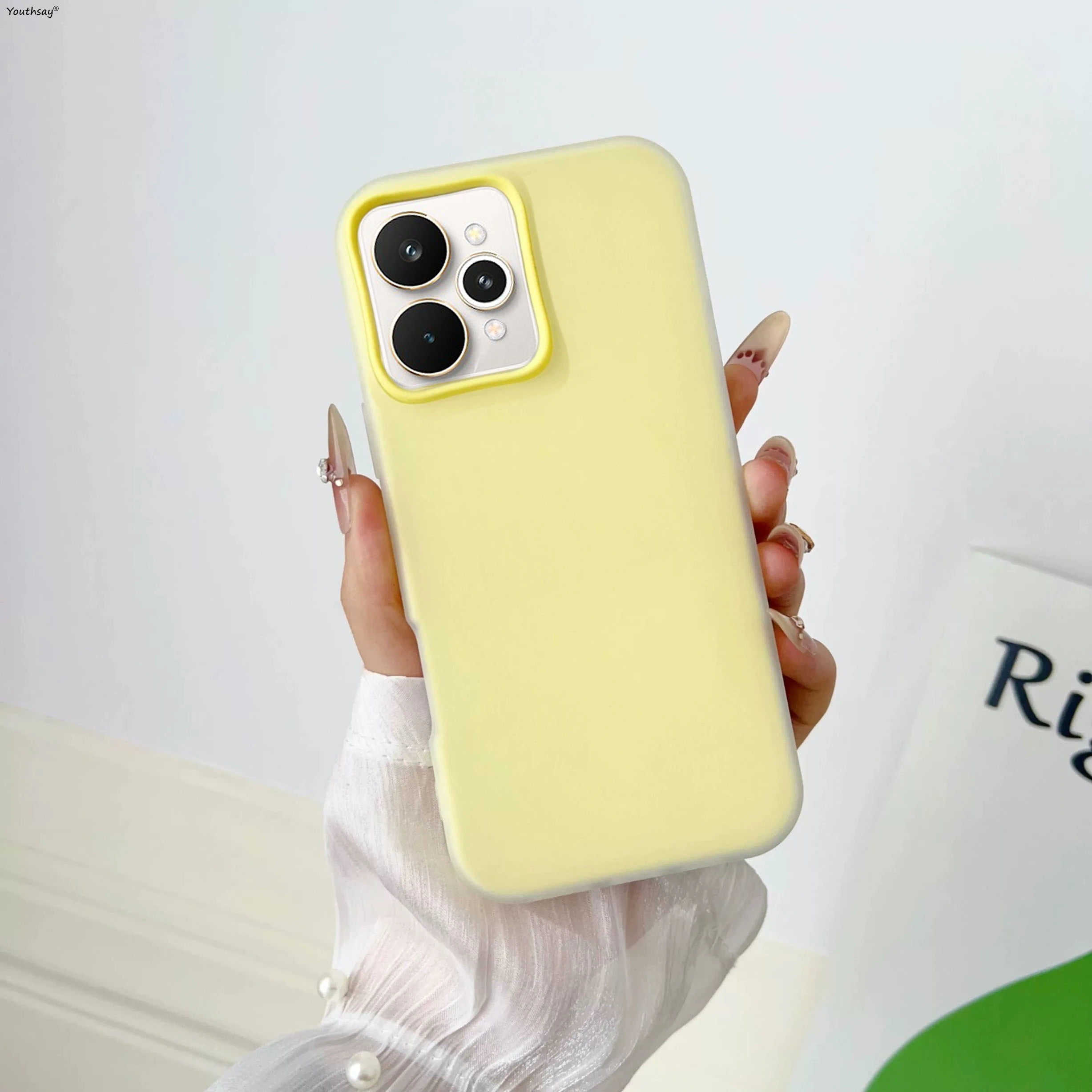 Funda de gelatina 2 en 1 de lujo para Realme 15 Pro, funda Realme 15 Pro, Fundas, funda trasera de PC transparente mate para teléfono Realme 15 Pro