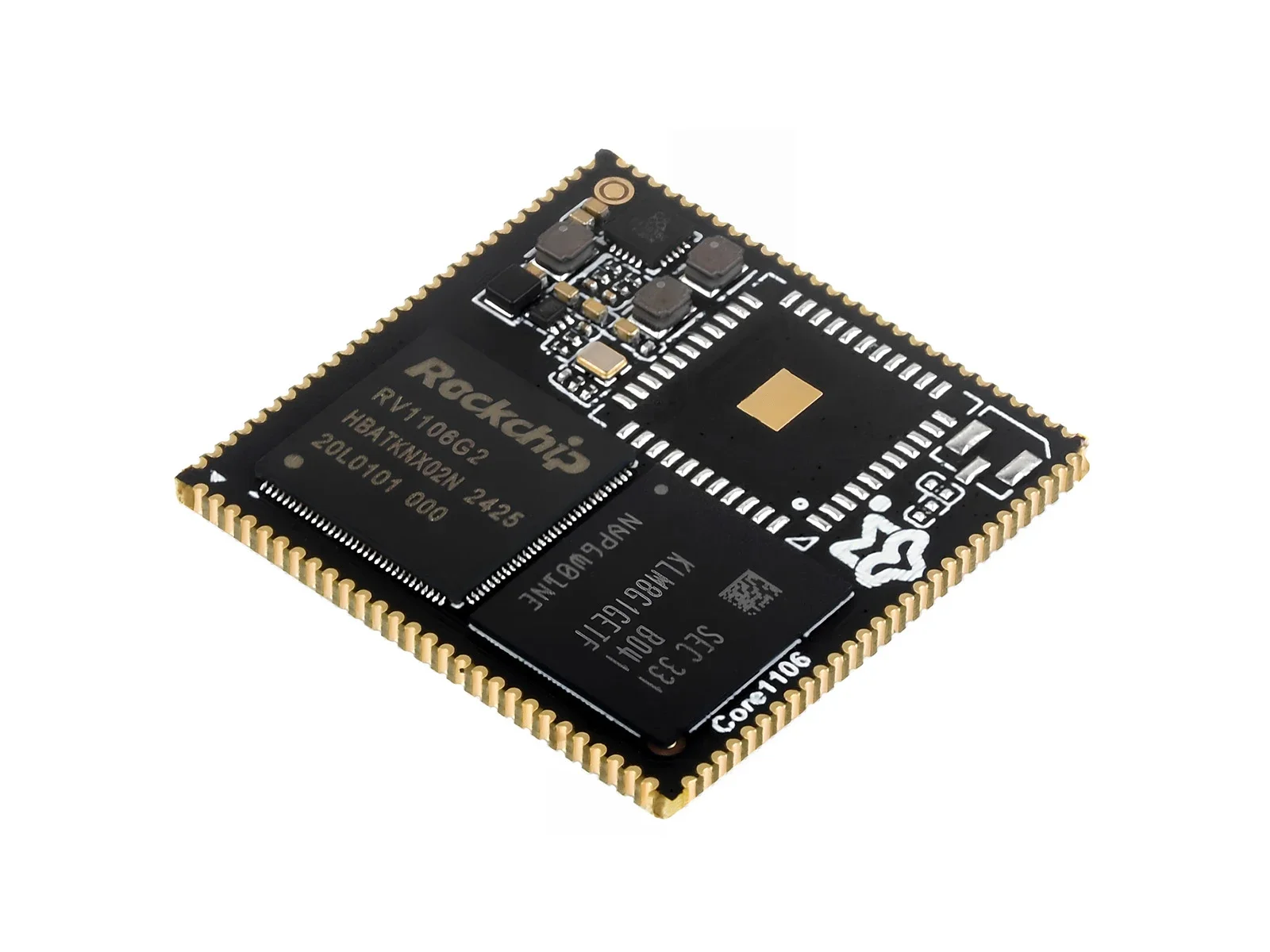 Placa central Waveshare Luckfox Core1106 8GB eMMC, basada en el chip Rockchip RV1106, integra A-RM Cortex-A7/RISC-V MCU/NPU/ISP - imagen 2