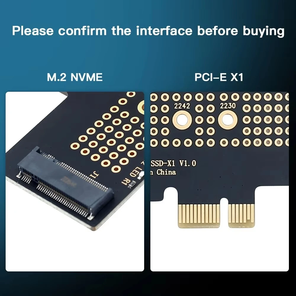 Adaptador M.2 NVME a PCIe 4,0 con disipador térmico de aluminio SSD 64Gbps M.2 SSD Gen4 PCIe 4,0 X1 X4 X8 X16 tarjeta de expansión para PC - imagen 5