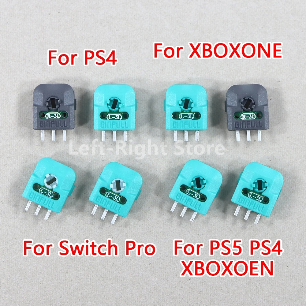 1 Juego = 2 uds para PS4 XBOXONE NS Switch Pro 3D Hall potenciómetro de Joystick analógico módulo de Sensor de 3 pines para Joystick Original PS5 - imagen 2