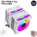 White 4pin PWM 2Fan