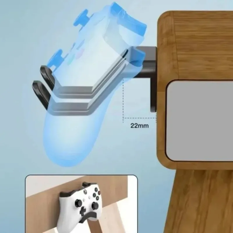 Soporte para controlador de juego montado en la pared, Base sin perforaciones, estante de almacenamiento para controlador para Nintendo Switch Pro Sony Xbox - imagen 5