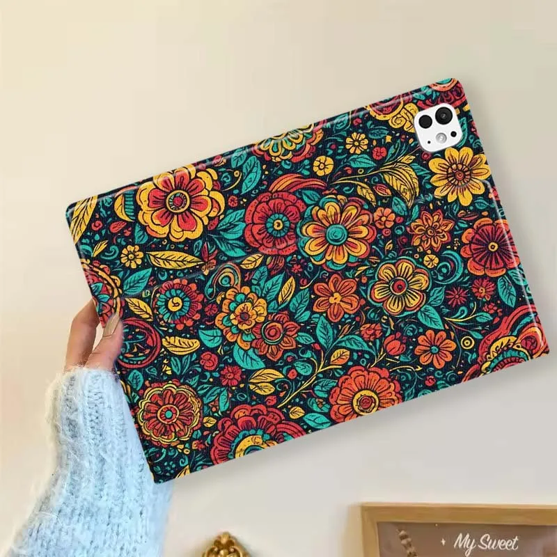 Funda de lujo con Mandala para iPad Pro Mini 1, 2, 3, 4, 5, 6, 7, 7. a generación, 12,9, 10,5, 13, 11, 7,9, 8,3, M4 pulgadas - imagen 4