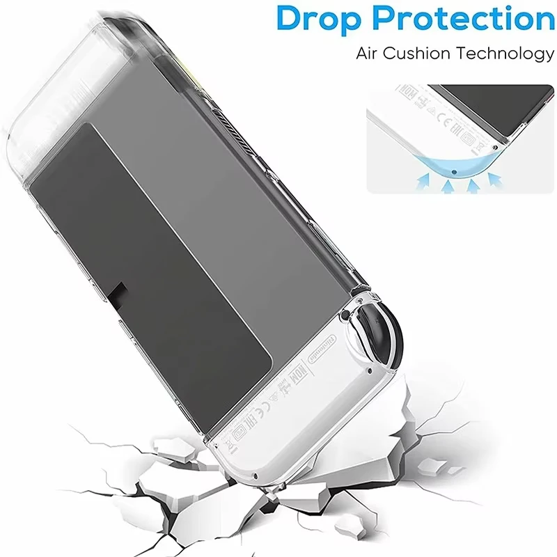 DATA FROG-funda protectora de cristal, funda protectora para consola OLED tible-Switch, accesorios para consola de juegos - imagen 5