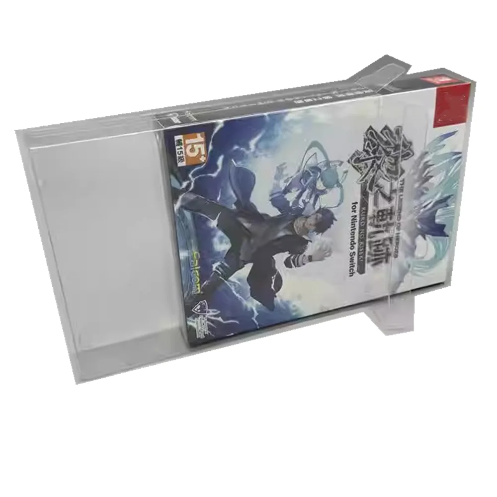 Protector de caja transparente para la leyenda de los héroes: Kuro no Kiseki/NS, cajas de colección, almacenamiento TEP, carcasa de juego, estuche de exposición transparente