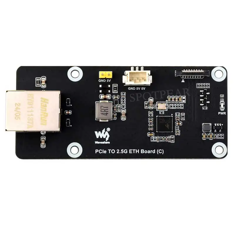 Placa adaptadora Raspberry Pi 5 PCIe a 2,5G Ethernet Plug and Play PCIe a placa ETH 2,5G (C) - imagen 2