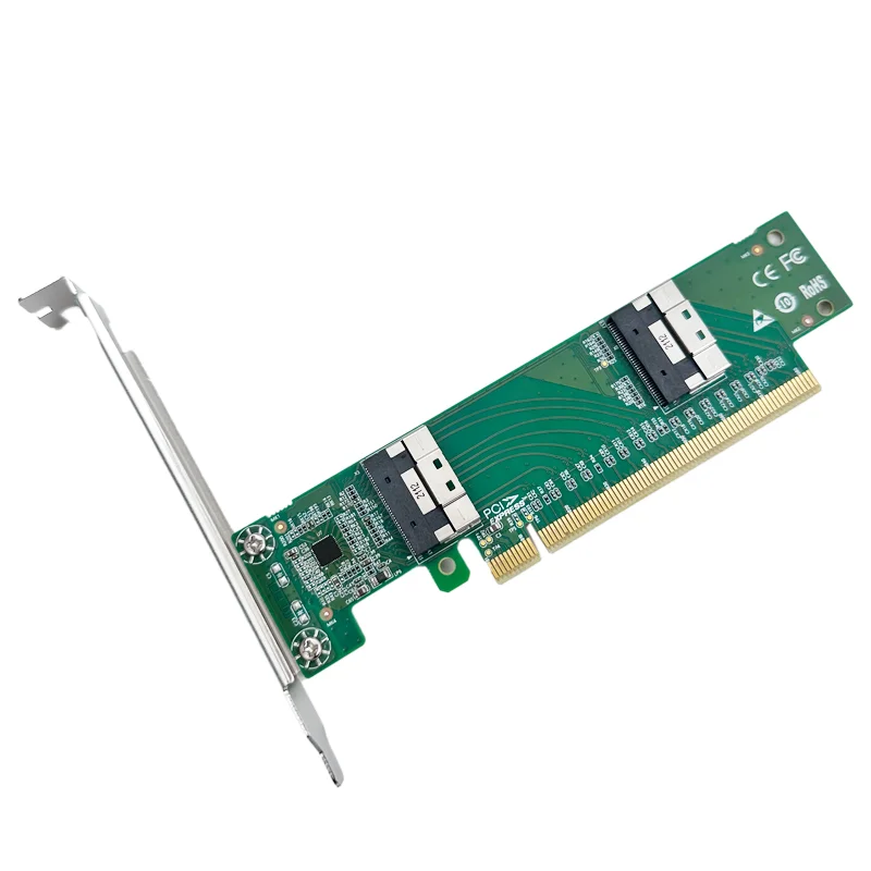 Adaptador shinreal XIC PE4165-4IL PCI Express x16 A Two SlimSAS SFF-8654 8i - imagen 3