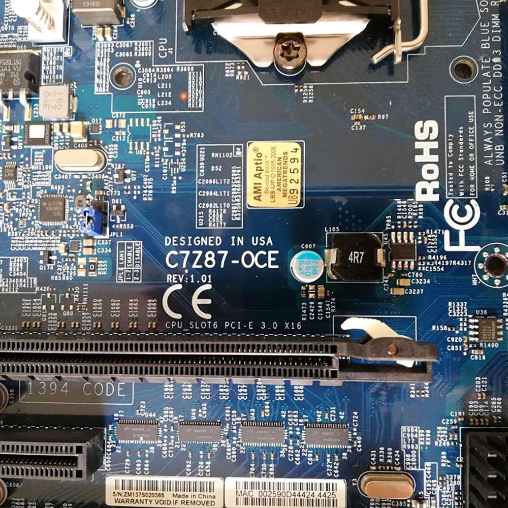 C7Z87-OCE para placa base de PC de escritorio Supermicro Single Path 4ta generación Core i3 i5 i7 Series LGA1150 - imagen 2