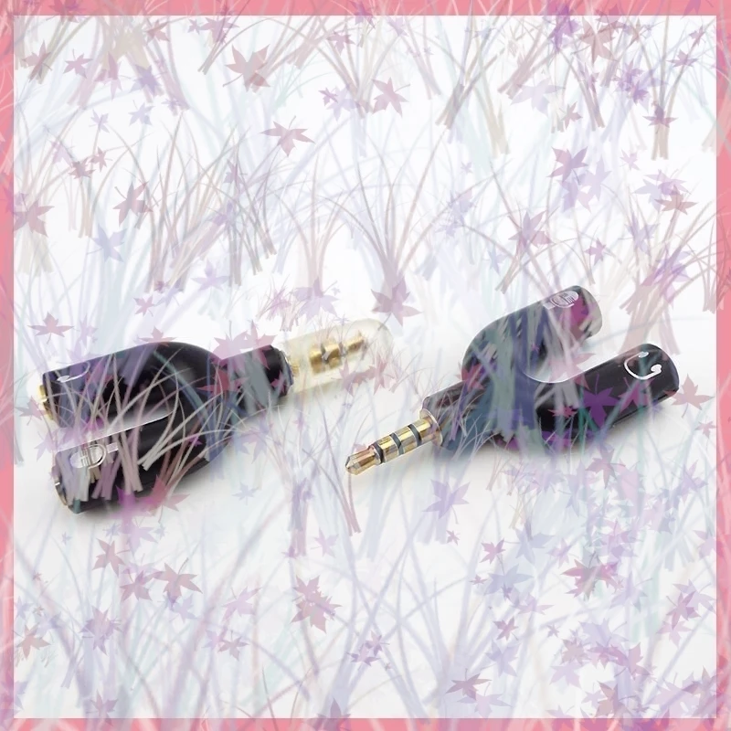 1/2/5 Uds 3,5mm divisor estéreo tipo U conector de auriculares convertidor Audio micrófono Jack adaptador de enchufe para teléfono tableta reproductor MP3 MP4 - imagen 5