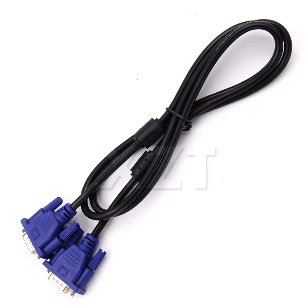Cable VGA a VGA de 1,3 M, conector convertidor de extensión macho a macho de 15 pines para Monitor de ordenador, proyector, PC, adaptador de TV