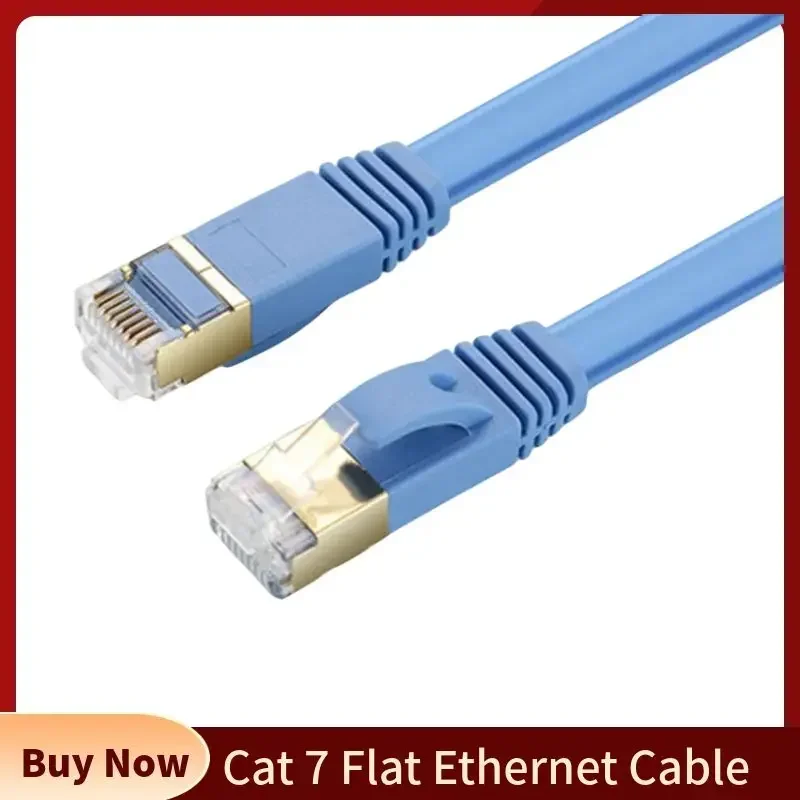 Cable Ethernet Cat7 conector RJ45 Cables de red planos Cable de conexión para escritorio portátil módem enrutador interruptor 0,5 M 1M 2M 5M