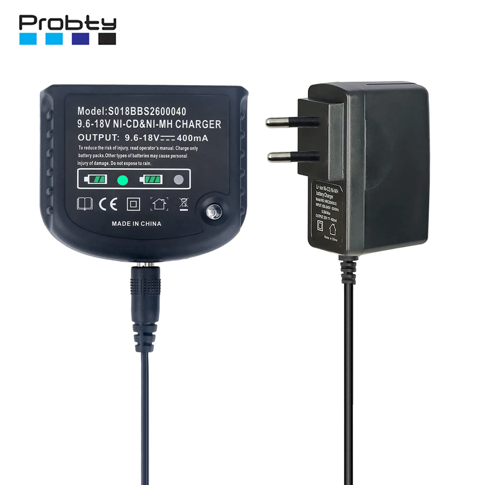 Cargador de batería Ni-Mh Ni-CD de 9,6 V-18V para Black and Decker HPB18-OPE HPB18 HPB14 HPB12 BD18PS BD18PSK BD518TBF BDC418K-2 BDCS1800