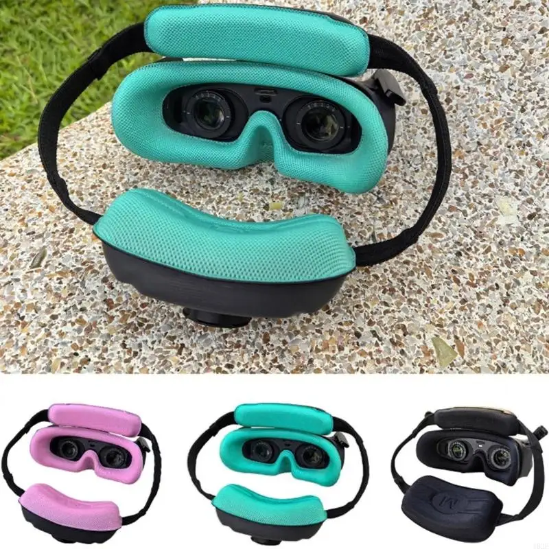 1 Juego funda protectora silicona para gafas, almohadilla para ojos espuma esponja a prueba polvo, cubierta para lentes, almohadilla juego 3