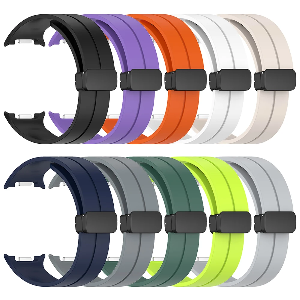 Correas de silicona con hebilla magnética para Samsung Galaxy Watch 8/8, correa de reloj clásica para Galaxy Watch 8, pulsera deportiva de 40mm, 44mm y 46mm - imagen 3