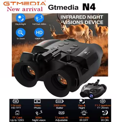 Gtmedia N4 Binoculares Visión Nocturna 5x Zoom 1080p Infrarrojos Recargables