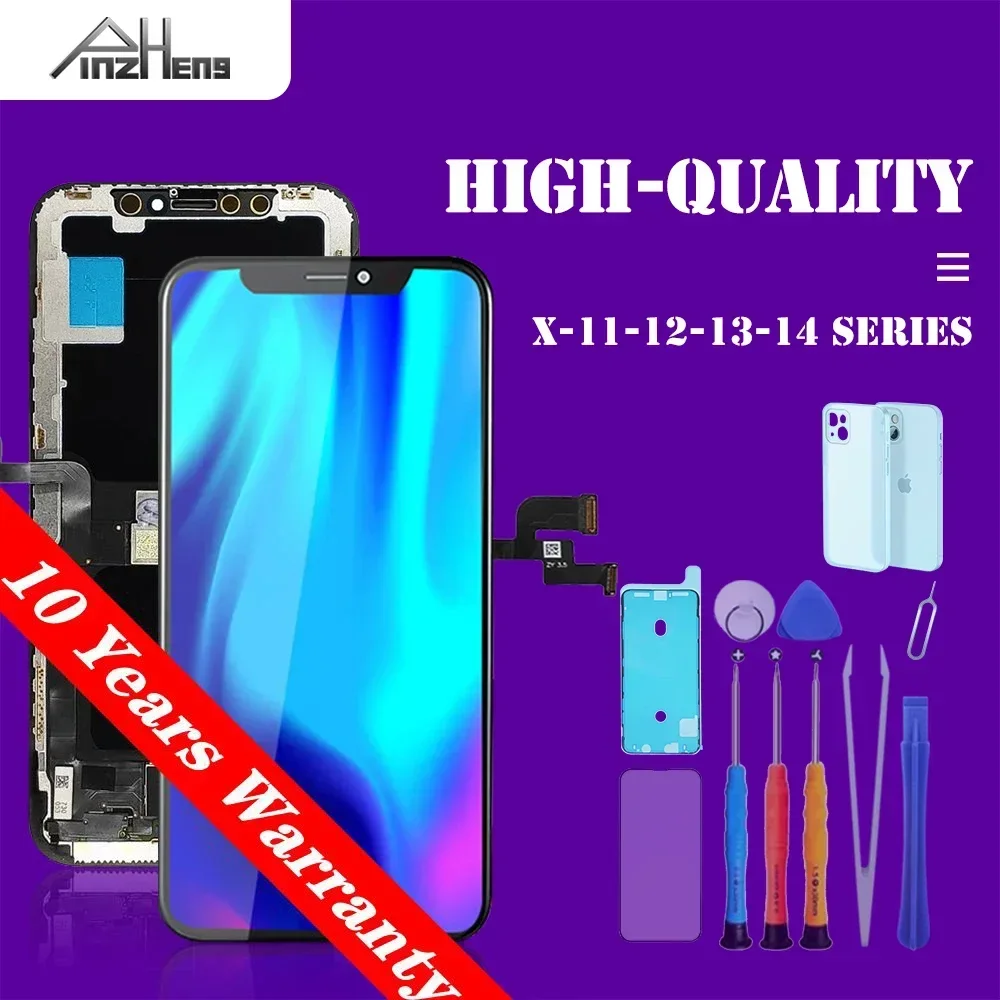 PINZHENG pantalla de alta calidad INCELL LCD OLED OEM AMOLED para iPhone XS MAX X XR 11 12 13 MINI PROMAX reemplazo de pantalla - imagen 2