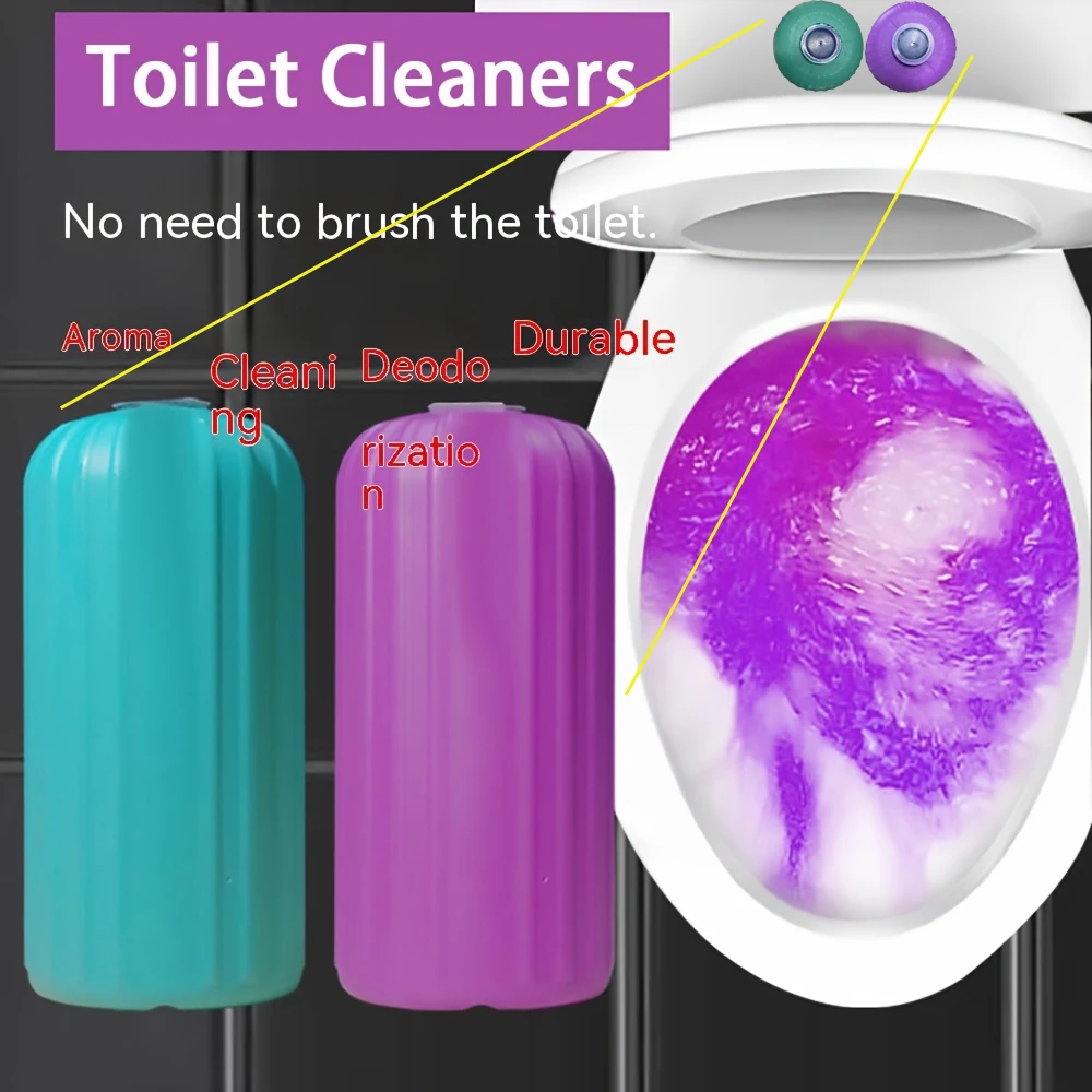 Limpiador de inodoro automático, Gel limpiador de inodoro, esterilización, desodorización, suministro de eliminación de suciedad, 1 unidad - imagen 2