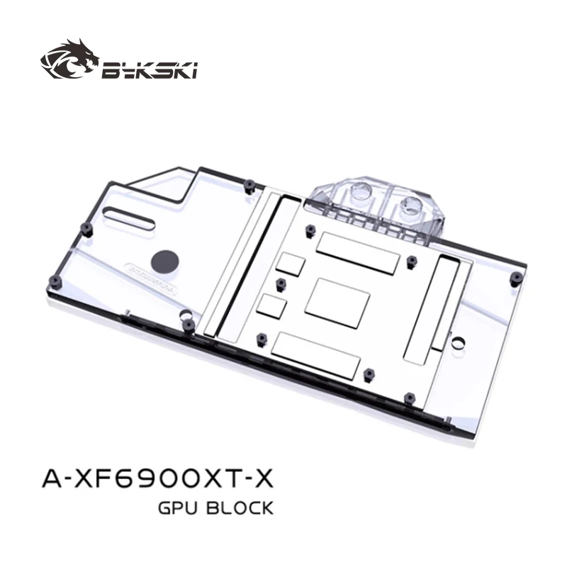 Bykski A-XF6900XT-X bloque de agua para XFX Radeon RX 6900 XT Speedster Merc 319 tarjeta GPU/bloque de radiador de cobre de cubierta completa - imagen 3