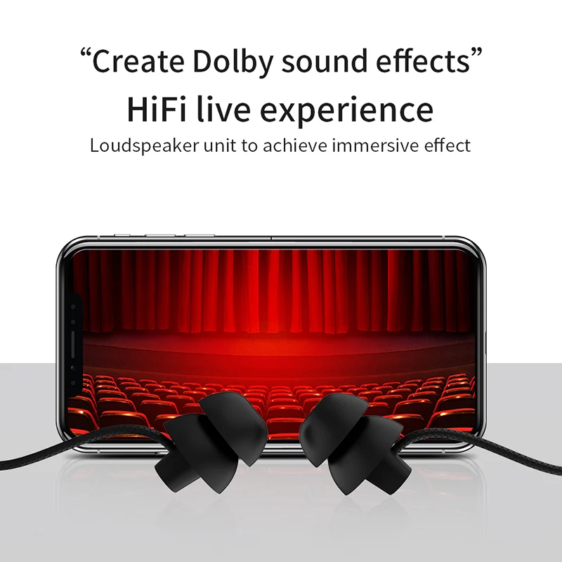 Auriculares para dormir ASMR de alta calidad, auriculares estéreo HIFI de silicona con graves pesados, auriculares invisibles con cable AUX/tipo C de 3,5 MM - imagen 4