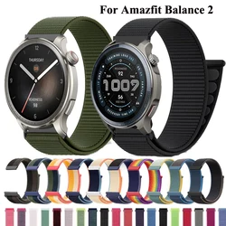 Bucle de nailon de 20mm y 22mm para Amazfit Balance 2, Correa para Amazfit Bip 6 5 3 GTR GTS 4 3 2mini Active 2 Square/Cheetah Pro/Round