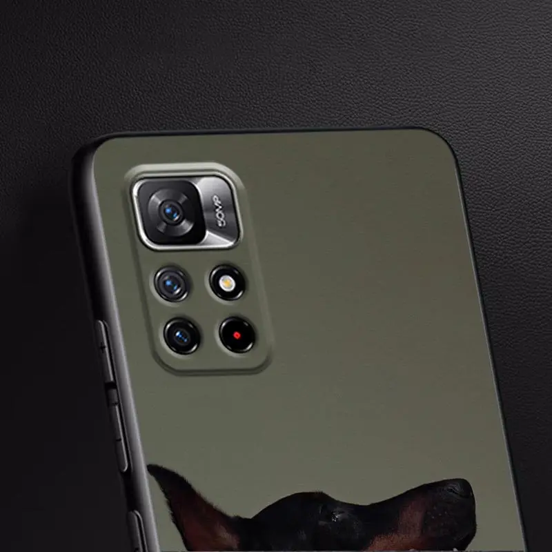 Funda con NFC para Xiaomi, carcasa con diseño de perro salchicha, Doberman, color negro, Poco X3, F3, F4, F5 Pro, X3, X4 Pro, GT, X5, M3, M4, M5, M5s, C40, C51, C55 - imagen 5