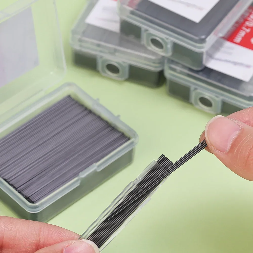 Lápiz mecánico de plomo reemplazable, 12-2000 piezas, 0,5 MM, 0,7 MM, 2B, 60mm de longitud, recambios automáticos, suministros de dibujo de bocetos de arte - imagen 3